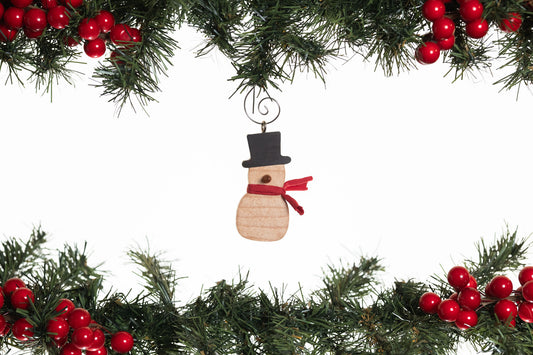 Snow Folk Wooden Ornament